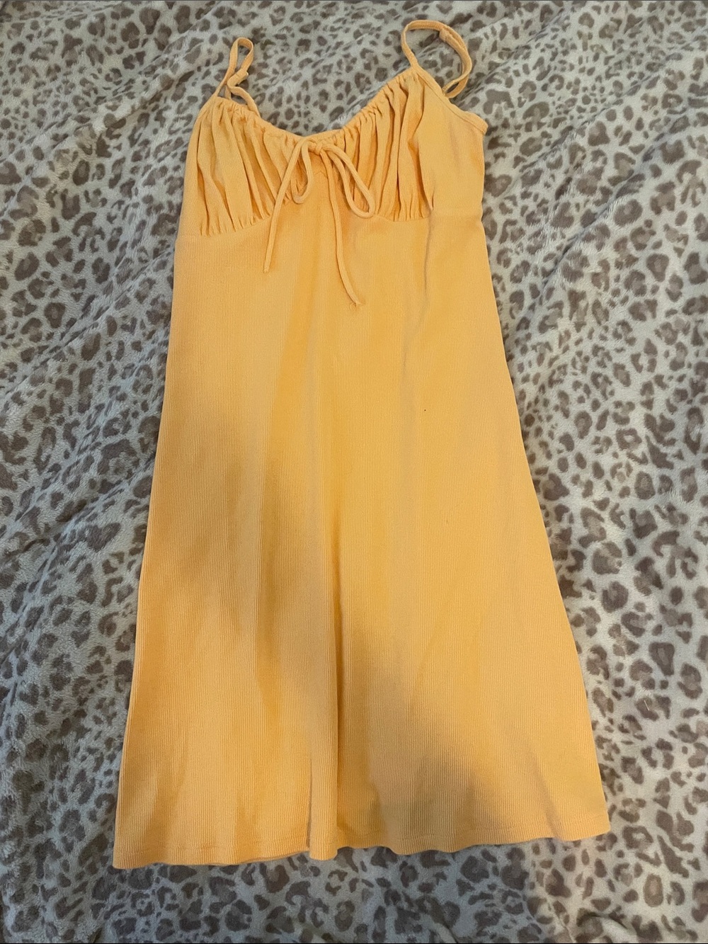 Sunshine Yellow Spaghetti Strap Summer Dress